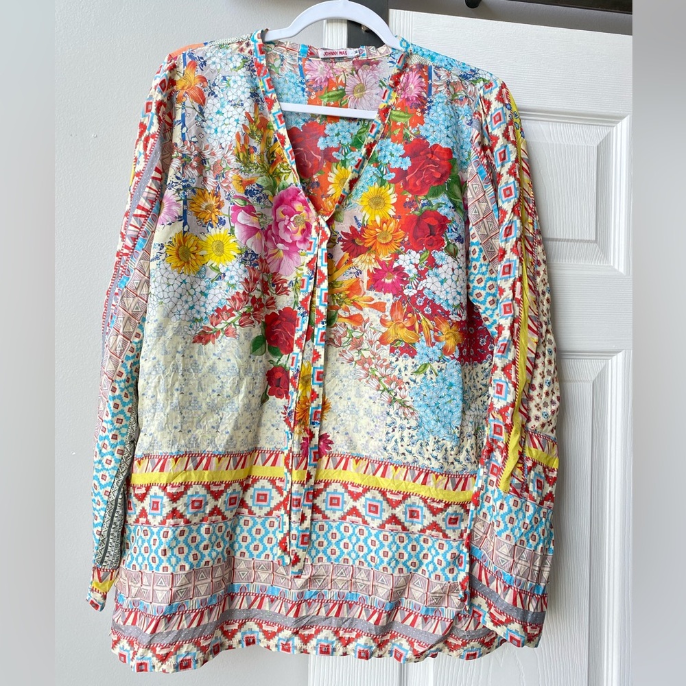 Johnny Was blouse Size M